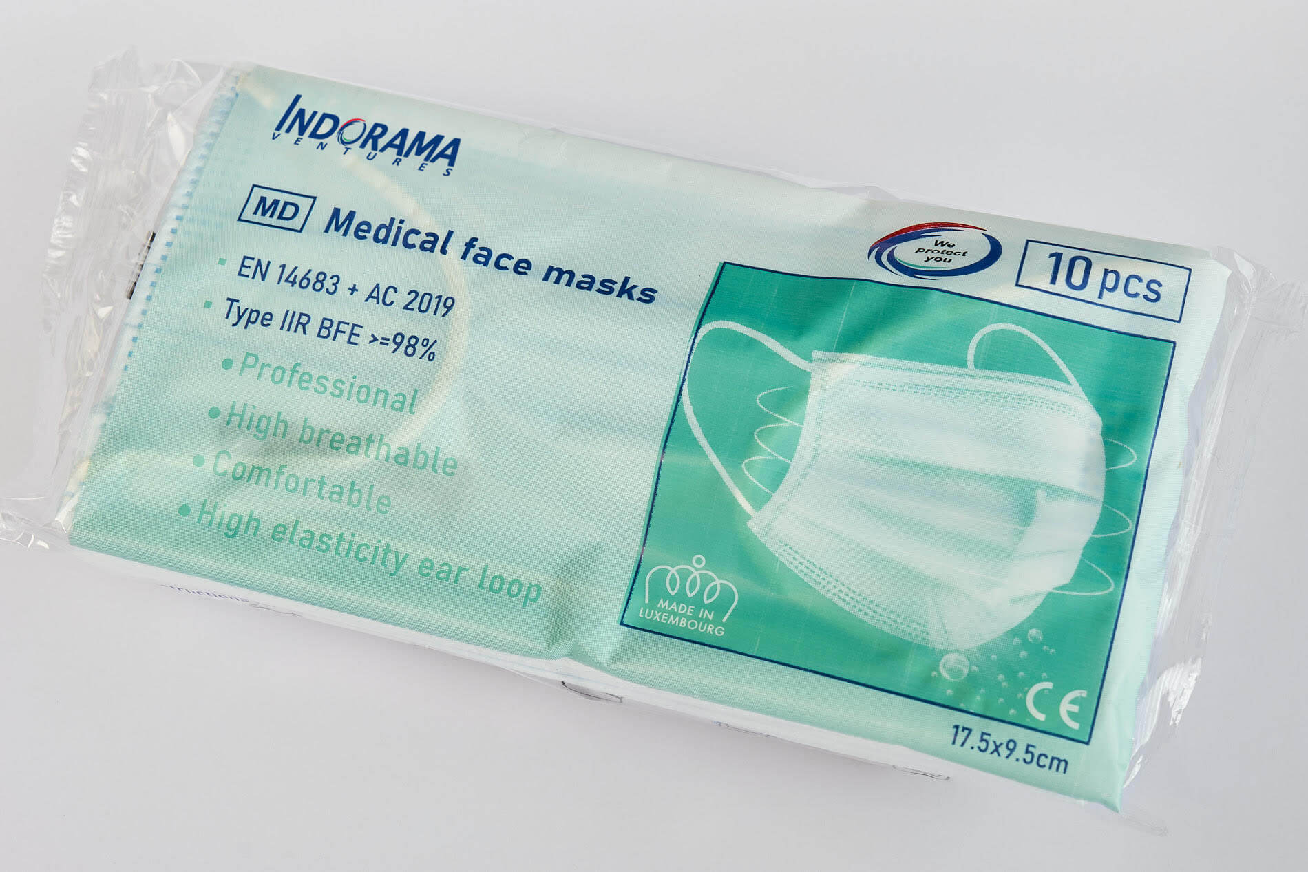 Medical face masks made in Luxembourg GLANZSTOFF
